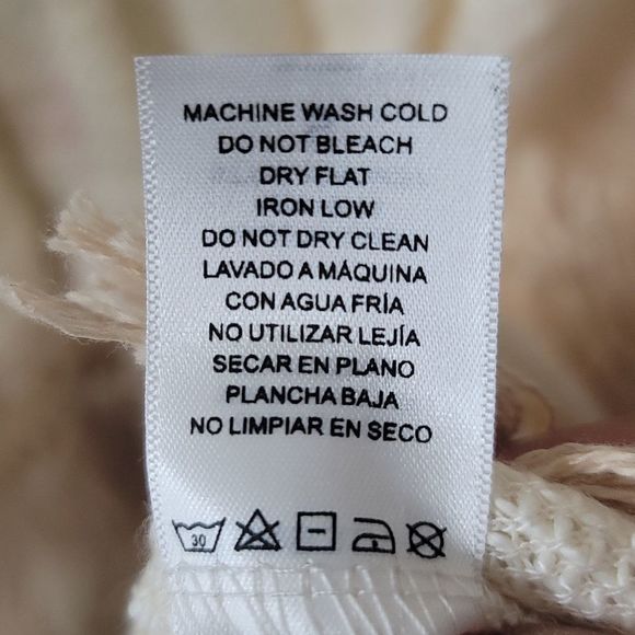 Love Culture Knit Boho Vest- Cream - Picture 8 of 8